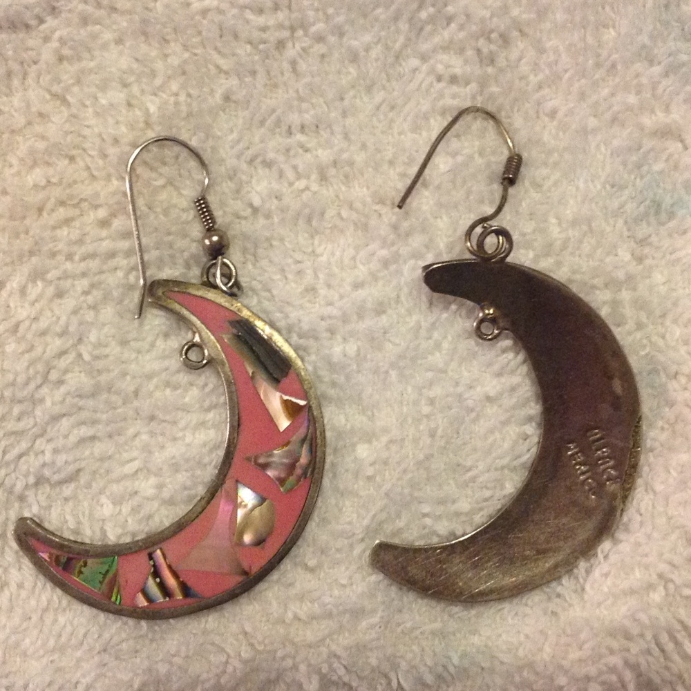 Sterling Silver Half Moon earrings